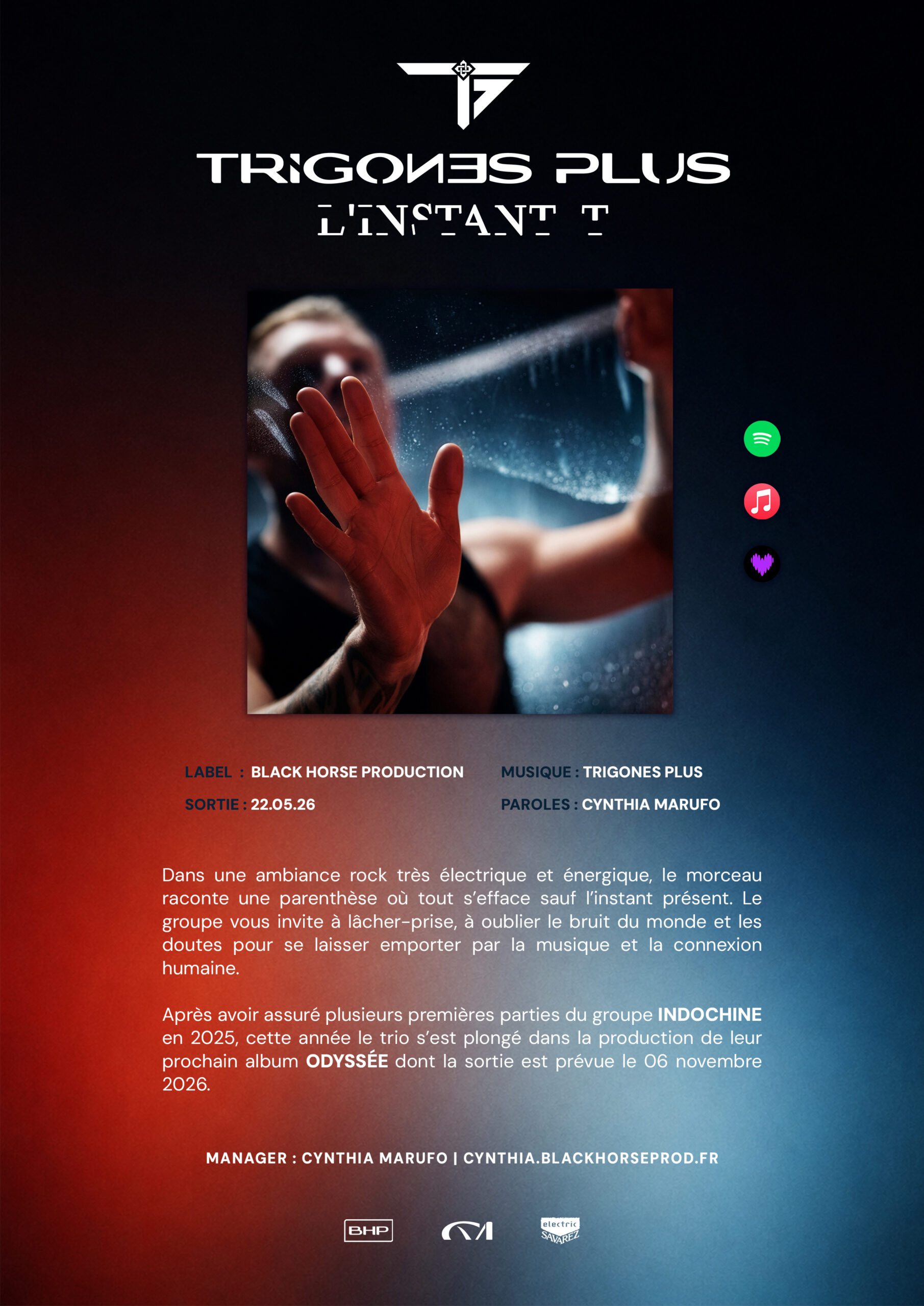 Espace Pro - Miniature - Communiqué de presse - Single L'Instant T - Trigones Plus - Rock